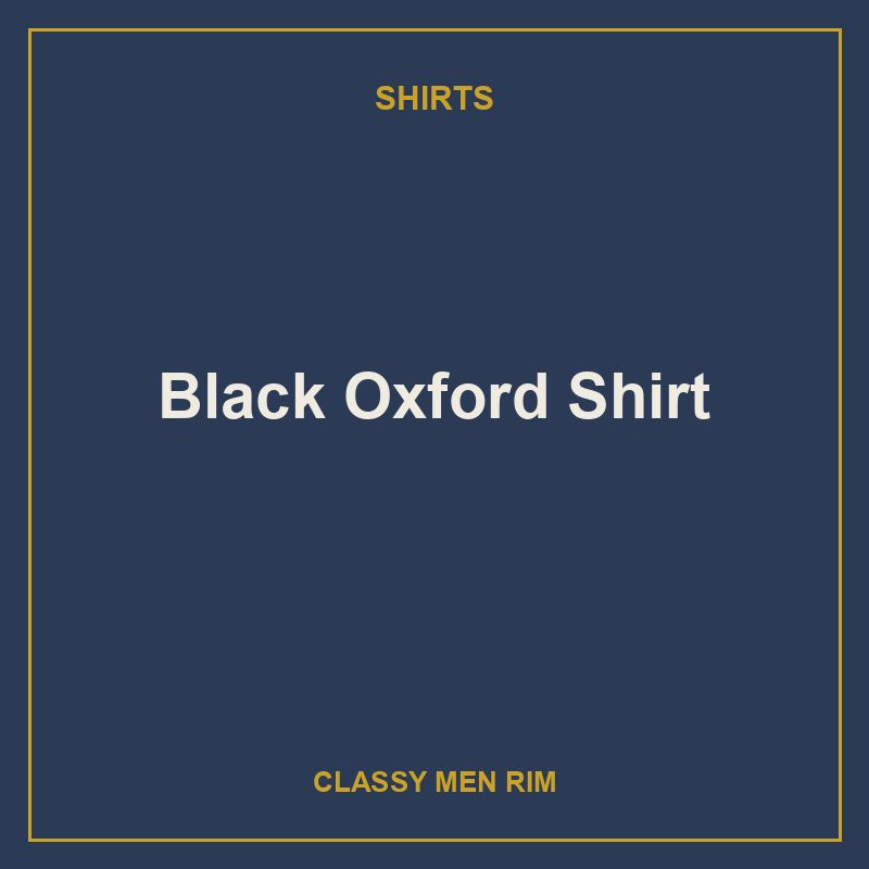 Black Oxford Shirt