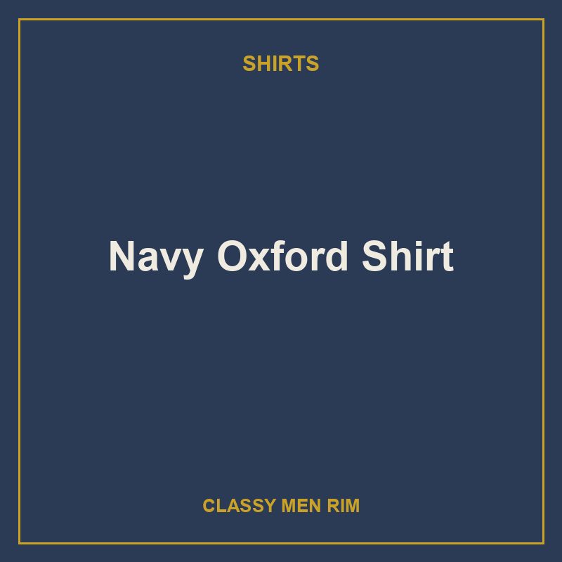 Navy Oxford Shirt