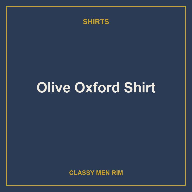 Olive Oxford Shirt