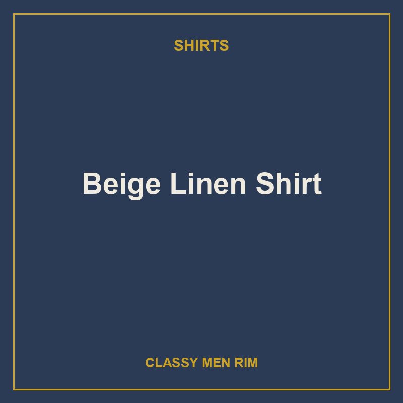Beige Linen Shirt