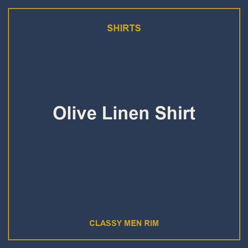 [DEMO-0019] Olive Linen Shirt