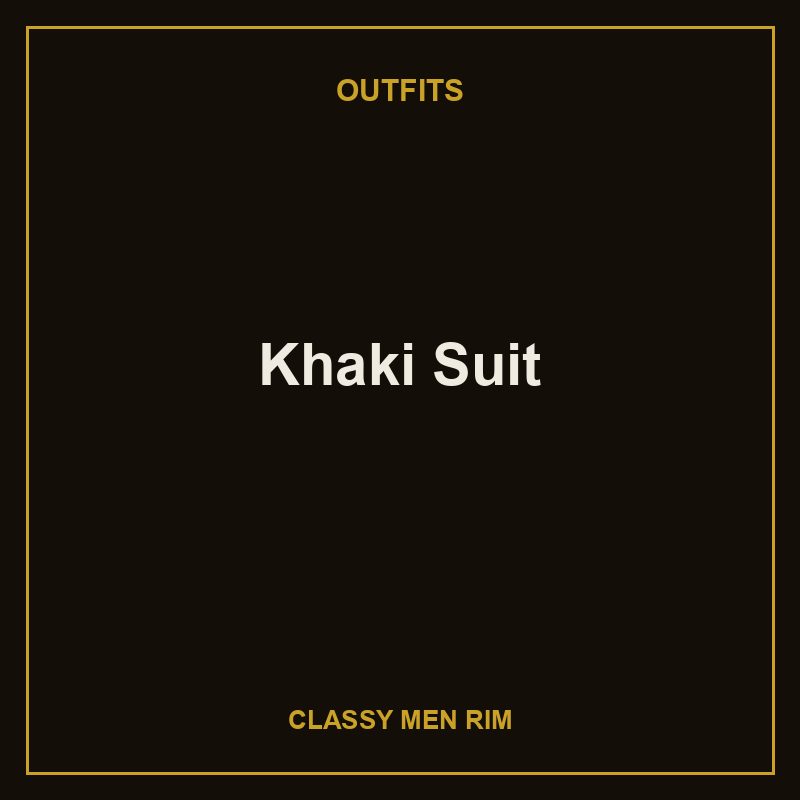 [DEMO-0027] بدلة كاكي