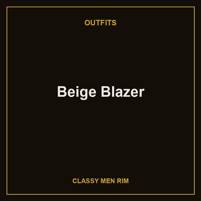 Beige Blazer