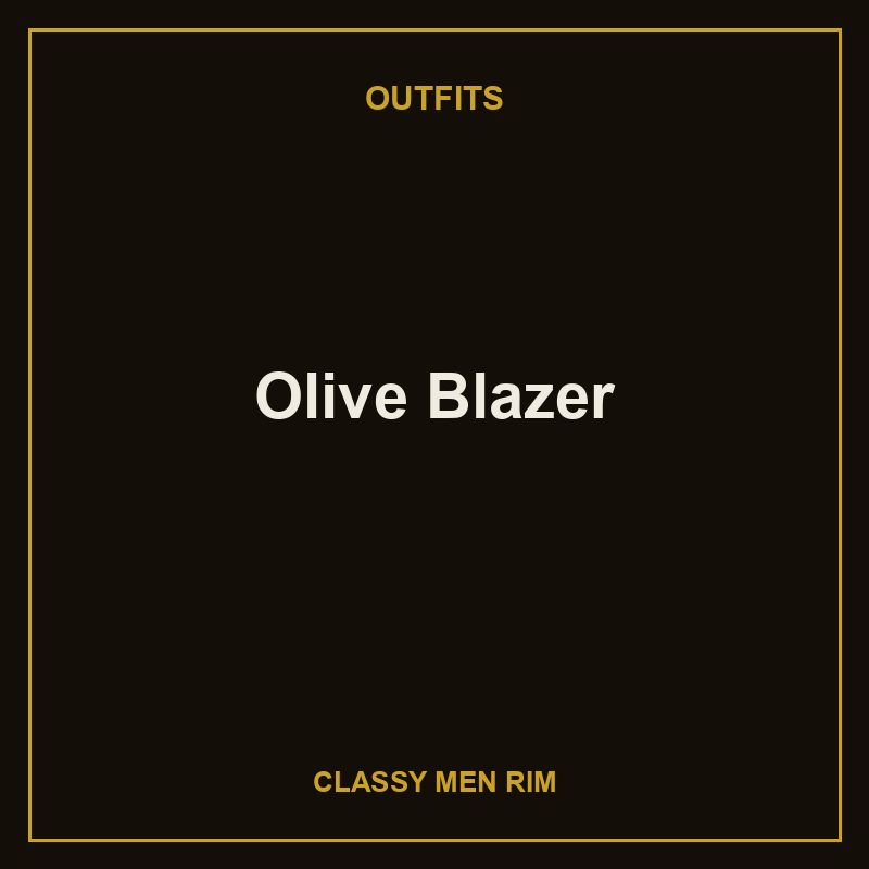 [DEMO-0039] Olive Blazer