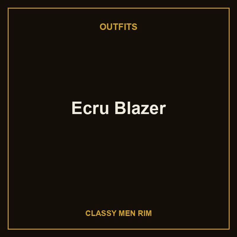 [DEMO-0040] Ecru Blazer