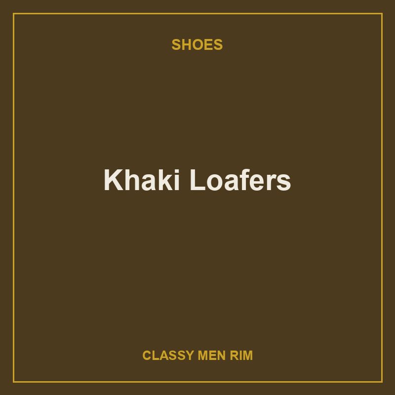 Khaki Loafers