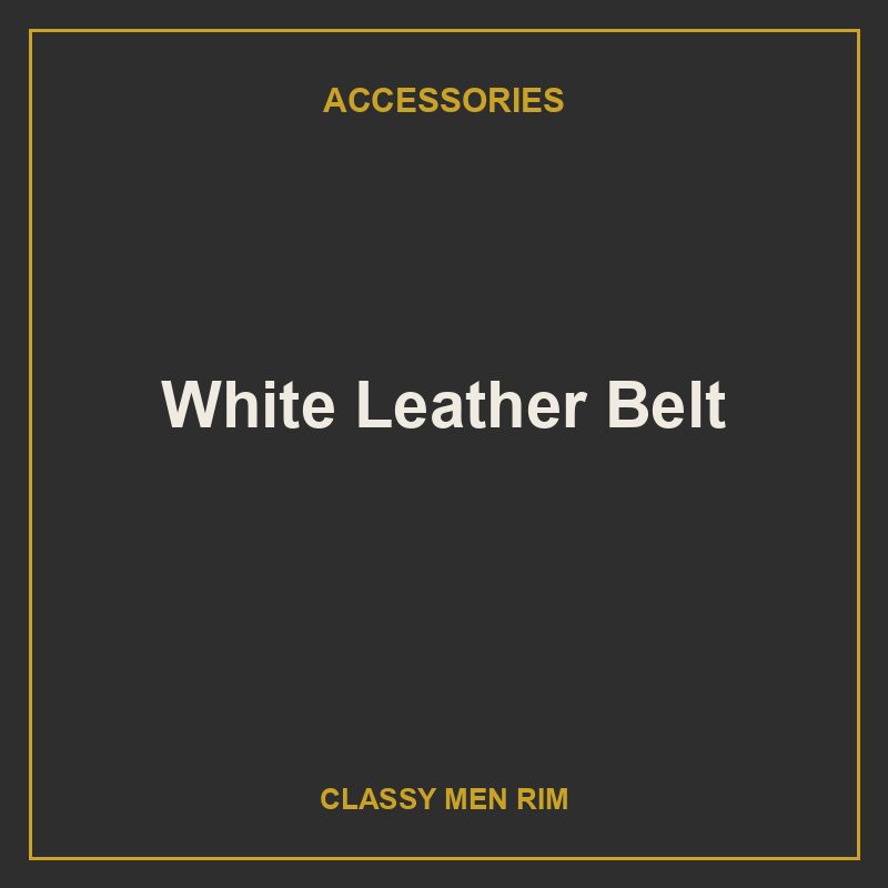 White Leather Belt