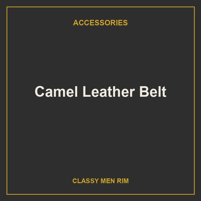 Camel Leather Belt