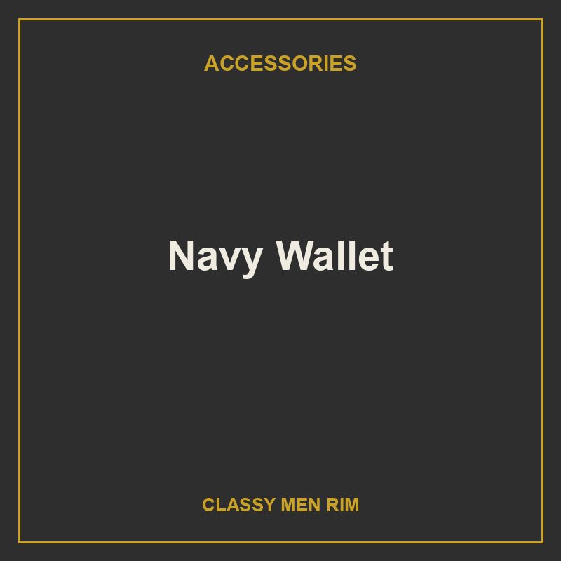 Navy Wallet